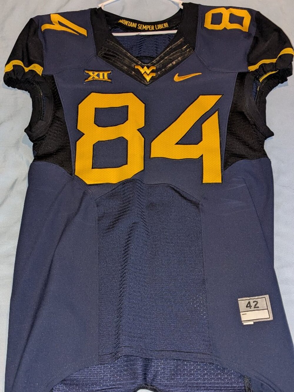 Wvu game used football jersey